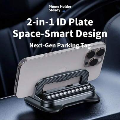 Giá đỡ điện thoại ô tô xoay 360°, thích hợp cho hệ thống định vị, góc điều chỉnh ngang và dọc, cố định bằng cốc hút chống trượt (Màu đen)