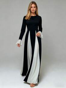 2026 Spring New Women's Clothing, Cross-Border European And American Dress, Sexy Waist-Cinching Pleated Solid Color Large Hem Strap Dress - 28687-圖片色 - 查看 10