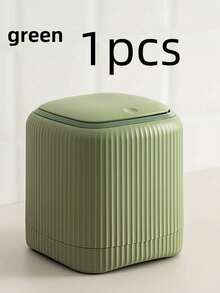Desktop Trash Can, Trash Can, Multi-Function Desktop Plastic Storage Bucket, Pen Holder, Mini Trash Can, Mini Trash Can With Lid, Detachable Small Trash Can, Small Plastic Trash Can, Suitable For Office, Desk, Car, Best Choice For Classmates And Friends, Available In Multiple Colors - Multicolor - View 12