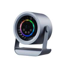 Akane Mini Desktop Fan, Small USB Rechargeable Quiet Desktop Fan, Cooling Table Fan With LED Digital Display, 360° Adjustable Tilt, Suitable For Bedroom, Office And Home (4 Color Options) - Desk Fan - View 14