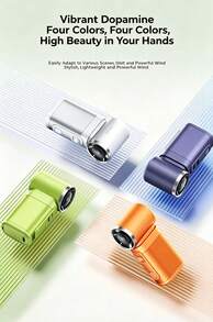 REMAX RS-SF25/RS-SF26 手持風扇，行李箱用迷你風扇，金屬手持風扇，可充電便攜式，多段調速靜音戶外冷卻風扇 - 手持風扇 - 查看 11