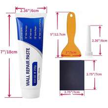 Drywall Patch Repair Kit, White Wall Repair Paste, Wall Hole Patch Paste, White Patches Putty Kit For Drywall, With Scraper And Sandpaper (1set) - 1set - View 6