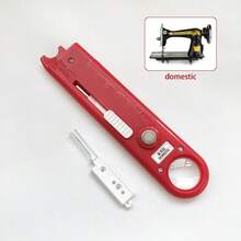 New Automatic Needle Threader, Convenient And Quick Sewing Machine Needle Threader, Comes With Hook Needle, Suitable For Industrial Straight Stitch Machines And Vintage Foot-Operated Sewing Machines - Red Needle Threader - Home Use Model - View 12