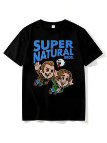 Carry On My Wayward Son T-Shirt, Winchester Family Business T-Shirt - Black - View 1