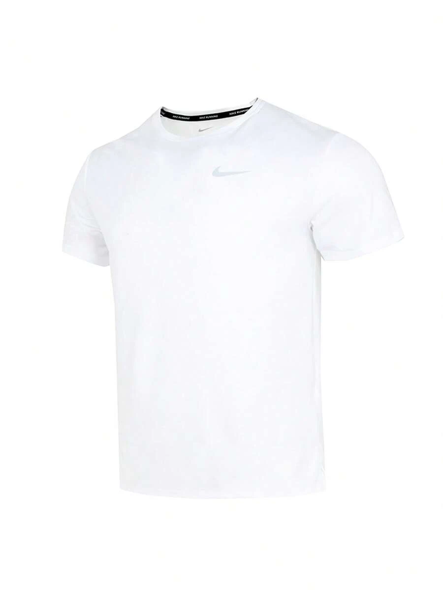 Nike男裝上衣2026夏季新款Dri-FIT跑步運動訓練健身透氣圓領短袖T卹DV9316-100 - 白色 - 查看 1