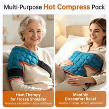 Hailicare Cold/Hot Compress Shoulder Pack, Reusable Shoulder Wrap With Self-Absorbing Polymer Material, Polymer Resin Shoulder Support For Relaxation & Comfort - Navy Blue - View 5