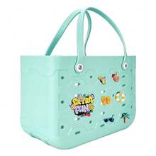CSjihua 2026 New Extra Large Capacity Multi-Size EVA Beach Bag, Rubber Tote Bag, Travel Bag - Easy To Store, Easy To Clean, Sturdy And Durable | Perfect For Shopping, Travel, Parties And Outdoor Activities | Great For The Beach, Holiday Trips, Or As A New Year's Gift For Family - 彩色 - 查看 54