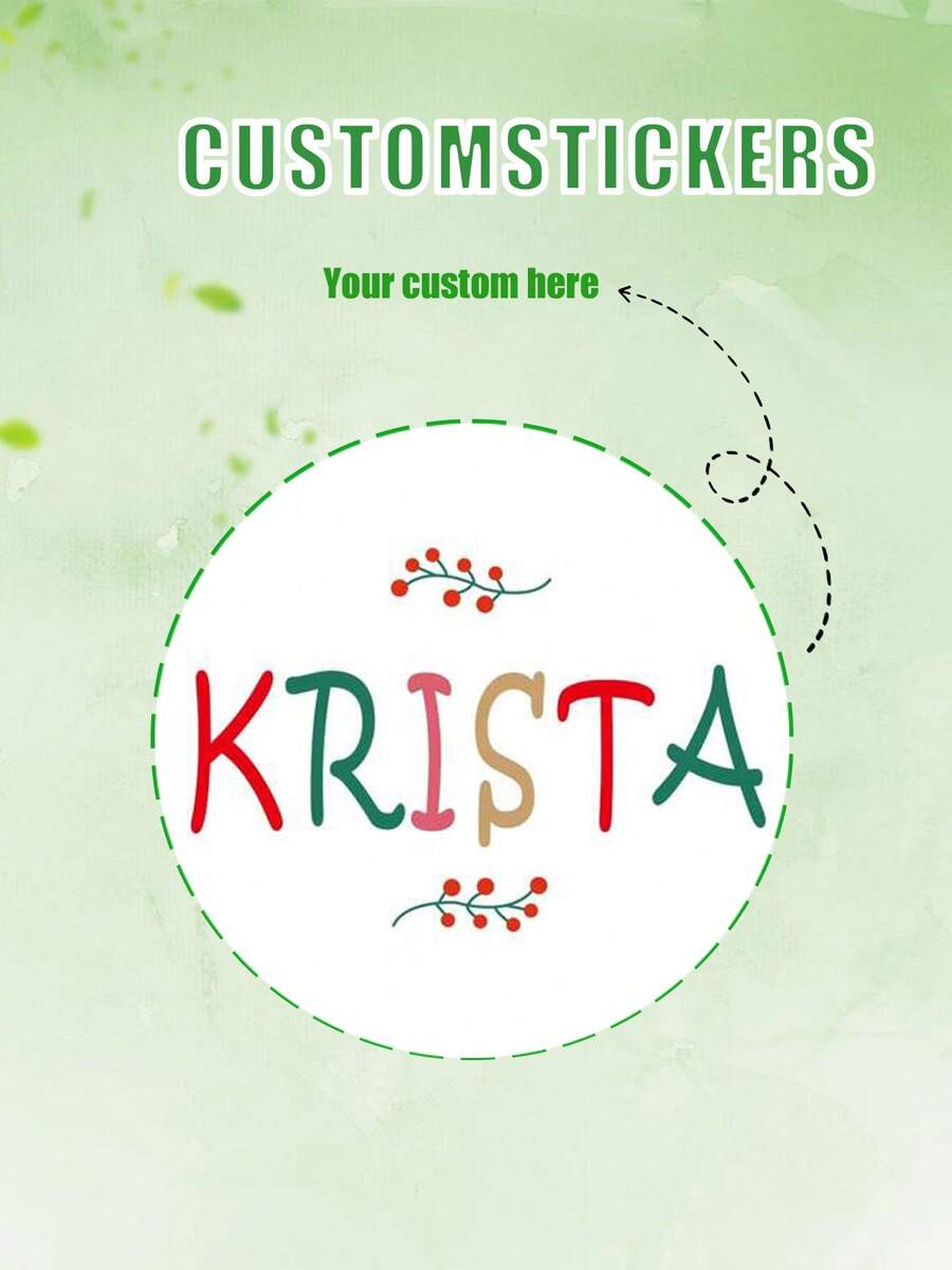 30-1000pcs 3cm/4cm/5cm Personalized Handmade Round Stickers, Custom Round Labels For Gift Packaging, Envelopes, Boxes - Polypropylene - Round - View 1