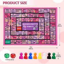 Fofeadm Bachelorette Party Drinking Games For Adults, Rubber Mat Drinking Board Game, Funny Party Interactive Drinking Games For Girls Night, Bachelorette Party, Age 21+, 2-8 Players - ColorA - View 2