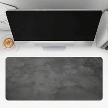 1 pieza Alfombrilla de ratón con patrón de mármol gris oscuro, base de goma antideslizante con bordes reforzados, estética minimalista para oficina y escritorio de juegos - Rectángulo - Ver 4