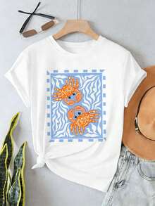 Dam-T-shirts - Vitt - Visa 2