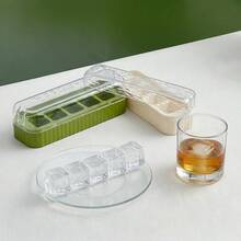 1/2/3pcs 5 Grids Plastic Ice Mold With Lid, Reusable Fruit & Beverage Ice Tray, Beer Refrigeration Tool, Suitable For Refrigerator Ice Maker In Kitchen, Restaurant,Bar - View 5