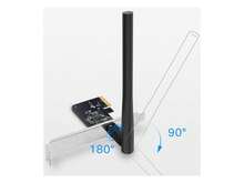 TP-Link PCIe WiFi Card For Desktop PC, Dual Band Wireless Internal Network Card(Archer T2E) High-Gain Antenna, MU-MIMO, WPA3, Low Profile, Supports Windows 10 - 黑色 - 查看 6