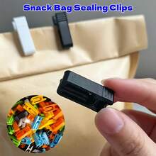 10/20 piezas Clips de sellado de alimentos reutilizables multifuncionales, adecuados para diversas bolsas de plástico y bolsas de aperitivos, bolsas de organización de cocina y bolsas de almacenamiento, accesorios de cocina, colores aleatorios, empaque aleatorio - Color aleatorio - 10 unidades - Ver 6