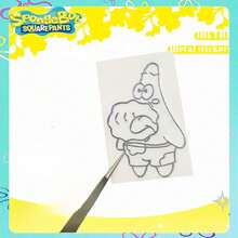 SpongeBob SquarePants 5pcs/Set Metallic Themed Stickers, Waterproof Glossy Paper Material, Suitable For Laptops, Humorous & Fun Design, Easy To Peel And Stick, Suitable For Children's Party Gifts, Easter Party Supplies And Room Decor (Random Styles) - Multicolor - View 6