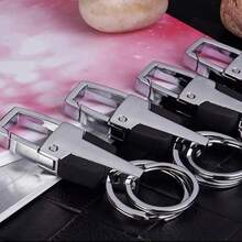1 pieza Llaveros para llaves de coche, llavero con anillo de liberación rápida desmontable con 2 anillos de llave, organizador de llaves de coche de gran resistencia, clip para portallaves para hombres y mujeres - A - Ver 6