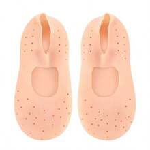 1 Pair Silicone Moisturizing Foot Socks, Solve Problems Of Dry, Cracked, Rough Skin In Autumn/Winter. Silicone Material Locks In Moisture Well, Used With Foot Cream To Promote Absorption. Breathable Design Balances Moisturizing And Dryness. Full Foot Coverage Reduces Moisture Loss. Suitable For Dry Skin Repair, Callus Softening, Foot Care. Reusable And Machine Washable, Allowing Easy Foot Care Even When Out. - Multicolor - View 12