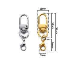 10Pcs Alloy Snap Lobster Clasp Hooks With Lobster Clasps Connectors Findings For DIY Key Chain Bags Pendants Supplies - Lobster Clasp - View 2