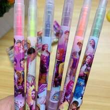 12 Peças/Conjunto Caneta Cartoon de Ponta Dupla Fluorescente, Série Feminina, Presente de Alto Valor para Volta às Aulas/Aniversário/Feriado [Sortimento Aleatório] - Multicolorido - Visão 2
