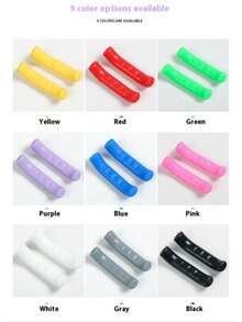 1對 75*15mm 防滑矽膠煞車把手套，通用於登山車/公路車/摺疊車，9色可選，耐磨防水，防止刮傷，輕量化，安裝簡單（浸泡溫水），高CP值單車禮物 - 自行車 煞車 保護套 - 查看 8