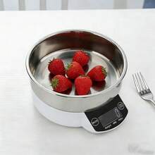 1pc High Precision Removable Bowl Kitchen Scale, Stainless Steel Easy To Clean Scale, Baking Scale, Jewelry Scale, Coffee Scale, Chinese Herbal Medicine Scale, Kitchen Supplies, Kitchen Tools - Silver - View 3