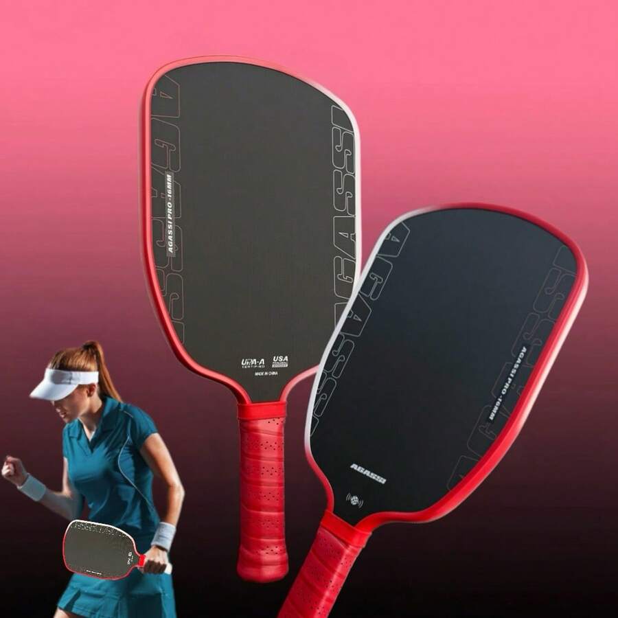 Graf Pro/AGASSI Pro Edition EVA Foam Edged High Elasticity Pickleball Paddle, 16MM PP Honeycomb Gen4 TFP Core High Performance Pickleball Paddle