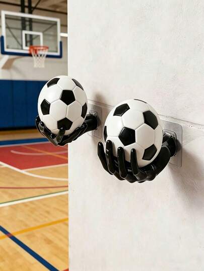 One Wall Mounted Basketball Hoop Organizer With Bathroom Storage Shelf & Key Hook, Multi-Purpose Wall Hanging Holder For Ball Display, Durable Easy To Install Storage Rack Suitable For Garage, Basement, Game Room, Bedroom And Home Organization, Perfect Storage Solution For Basketballs, Footballs And Sports Equipment, Ideal Gift For Players, Coaches And Basketball Enthusiasts, Practical Home & Sports Room Decor Accessory