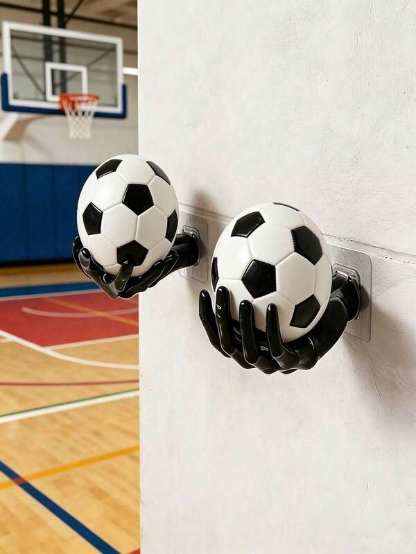 One Wall Mounted Basketball Hoop Organizer With Bathroom Storage Shelf & Key Hook, Multi-Purpose Wall Hanging Holder For Ball Display, Durable Easy To Install Storage Rack Suitable For Garage, Basement, Game Room, Bedroom And Home Organization, Perfect Storage Solution For Basketballs, Footballs And Sports Equipment, Ideal Gift For Players, Coaches And Basketball Enthusiasts, Practical Home & Sports Room Decor Accessory