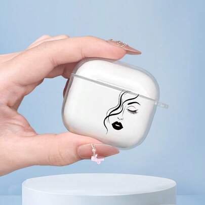 Ốp tai nghe trong suốt họa tiết nữ gợi cảm, chống sốc, tương thích với Apple 1/2/3/4, áp dụng cho tai nghe Bluetooth không dây thế hệ thứ 2/3/4, phù hợp với ốp bảo vệ Apple 1/2, ốp Apple 3 (Món quà lý tưởng cho Lễ Phục Sinh, Ngày của Mẹ, Ngày Quốc Khánh, Ngày Độc Lập, Ngày Trái Đất, Ngày Valentine, Sinh nhật, Quà tặng bất ngờ cho bạn bè, gia đình, bạn gái, bạn trai)