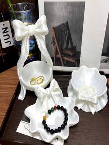 3D打印弧形塑料多功能首饰托盘和桌面收纳盒 - 彩色 - 查看 3