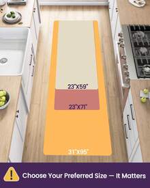 DAJIANG Clear Plastic Kitchen Rug, Waterproof Vinyl Floor Protector Mat , Carpet For Indoor Laundry Hallway Front Sink - White - View 4