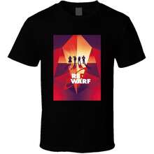 Unisex T-shirt tillverkad av ren bomull, Red Dwarf TV-program Tea Brittisk sci-fi-komedi TV-serie Skjorta, Sommar-T-shirt, Blus, Bastoppar, Toppar, Kreativ design, Utomhuslek, Cool stil, Rolig design, Perfekt för utomhuslek, Kreativ design, Utomhuslek, Cool stil, Rolig design, Perfekt för utomhuslek - Svart - Visa 1