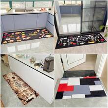 Alfombra de Cocina, Tapete de Entrada para el Hogar, Alfombra Decorativa para Sala de Estar, Dormitorio, Balcón, Alfombra Antideslizante para Pasillo, Baño y Entrada. - TAB24505-16 - Ver 8