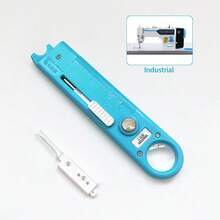 New Automatic Needle Threader, Convenient And Quick Sewing Machine Needle Threader, Comes With Hook Needle, Suitable For Industrial Straight Stitch Machines And Vintage Foot-Operated Sewing Machines - Blue Needle Threader - Industrial Model - View 12