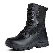 FREE SOLDIER Women's Lightweight Work Boots, 8 Inch Desert Boots For Hiking And Outdoor Activities - Black - View 15