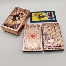Cost Worthy Luxe Gold Foil Tarot Deck With Nice Plastic Package Board Game Of Oracle Cards For Beginners - Emerald Green - View 12