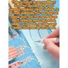 Retractable Utility Knife Pen - Heavy Duty Metal Head Handcraft Cutting Tool With Anti-Slip Silicone Grip, Muted Color Tones - Button-Style Blade, Muted Color Push-Type Pen Knife, Retractable Paper Knife Pen With Ceramic Blade - Hobby Knife - 多色的 - 查看 3