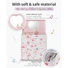 VLANDO - Joyero musical para niñas caja de música grande para niños con bailarina para decoración de recámara de cumpleaños joyería de 4 capas para niñas y niños - Fantasía - Ver 4
