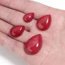 10-2pcs Natural Stone Water Drop Shaped Cabochon Gemstones, For Ring, Bracelet, Necklace, Earring Pendant DIY Jewelry Making Decoration - Spar Interface - View 5
