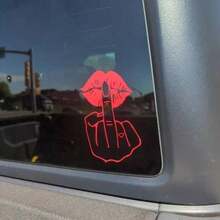 1 Miếng Dán Xe Hơi Dễ Thương Cho Nữ Tính, Chống Thấm Nước, Decal Vinyl Dùng Cho Cửa Kính Xe Hơi, Cản Xe, Phụ Kiện Ngoại Thất - 1 cái - Xem 2