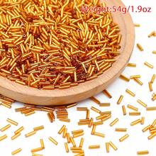 1/3袋 4x1/6x1毫米玻璃珠，金银色管状珠，适用于DIY手工珠宝制作、刺绣、手链、项链、耳环 - 長管珠 - 查看 12