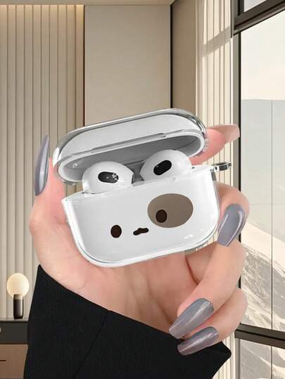 Ốp tai nghe cá nhân hóa thời trang và đa năng, thiết kế in 2D họa tiết mặt hoạt hình dễ thương tối giản, sáng tạo và phong cách, thích hợp làm quà tặng cho bạn gái, bạn thân, vợ, người yêu, dì, sếp, chị gái, người yêu, bạn cùng lớp, giáo viên, quà sinh nhật, quà lễ hội, trong suốt và cảm giác mượt mà, bảo vệ toàn diện, chống bụi và chống nước, vỏ mềm, phù hợp với tai nghe 2/3/4/PRO/PRO2/PRO3.