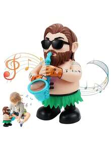 Dancing Saxophone Uncle Toy, Enlightening Toy, Interactive Dancing Saxophone Uncle Toy With Light And Music - Multicolor - View 10