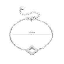 1 chiếc mặt dây chuyền hình hoa và cỏ ba lá rỗng mạ vàng 18K bằng thép không gỉ, dây chuyền và vòng tay, trang sức tối giản sang trọng. - Nhiều màu - Xem 4