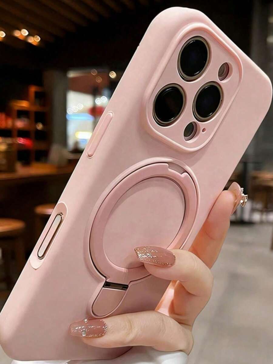 Funda protectora de silicona suave con carga inalámbrica magnética para iPhone 17 Air 17 16 15 14 13 12 11 Pro Max 16e - Rosa - Ver 1