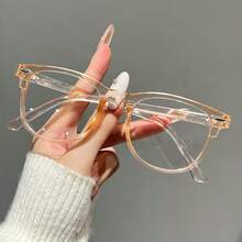 1 Pair Fashion Casual Versatile Full-Frame Square Clear Lens Glasses - Multicolor - View 18