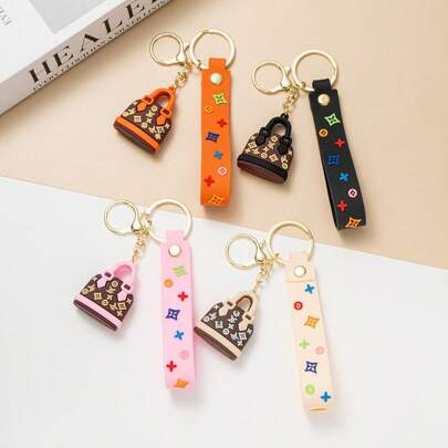 1 chiếc móc khóa thời trang, phụ kiện túi xách, mặt dây chuyền túi xách, trang sức tự làm, trang trí túi xách, trang trí hành lý, phụ kiện túi đeo vai, bùa may mắn đa năng, trang trí xe hơi, kiểu dáng dễ thương, quà tặng ngày lễ, lý tưởng cho túi xách và móc khóa, quà tặng hoàn hảo cho gia đình, bạn bè và các cặp đôi, quà tặng ngày Valentine, vòng tay mùa hè.