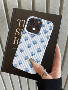 1pc Striped Starfish Pattern, Large Hole Leather Texture Beige Anti-Drop Phone Protective Case, TPU Material, Can Be Given As Holiday Gift, Suitable Compatible With Apple IPhone XS/XS Max/XR/11/12/13/14/15/16 Pro/Pro Max/14/15/16 Plus/17, Unisex, Samsung S26/S25/S24/S23/S22/S26 Ultra/A36/A56/M15/F15/S21 Ultra/S30 Ultra - Multicolor - View 5