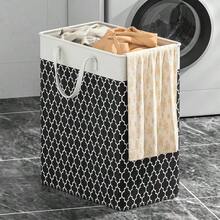 New Waterproof Fabric Laundry Basket Simple Clothes Sundries Storage Box Foldable Bag Large Capacity Laundry Basket - STYLE-a_black - View 5