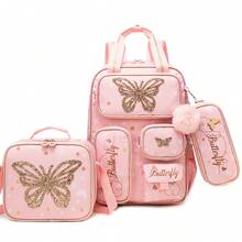 3件套可爱女童背包套装，包含午餐盒和铅笔盒，轻便耐用，适合返校使用 - 女童書包套裝 - 查看 15